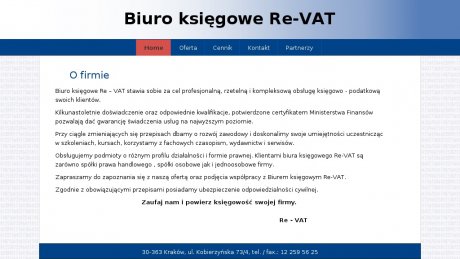 Biuro księgowe Re-VAT. Piekarz Renata