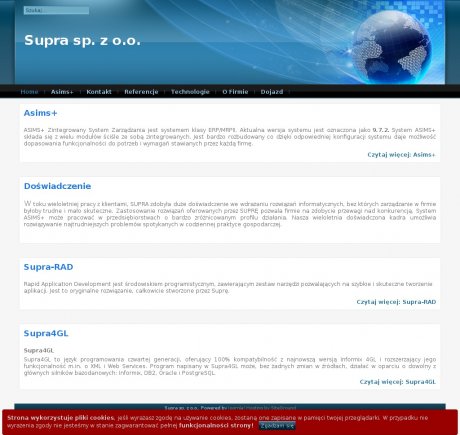 Supra. Zintegrowane systemy komputerowe do zarządzania przedsiębiorstwami