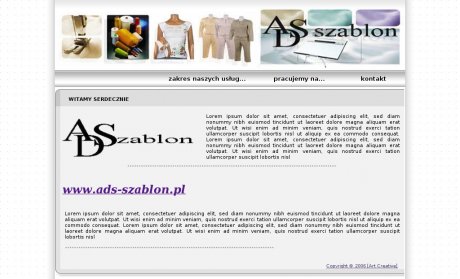 ADS-Szablon. Wykonywanie szablonów odzieży i komputerowe stopniowanie