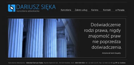Kancelaria adwokacka-adwokat Dariusz Sięka